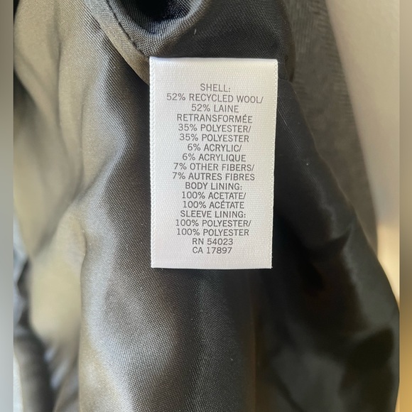 Banana Republic herringbone wool dress coat. - Picture 6 of 8